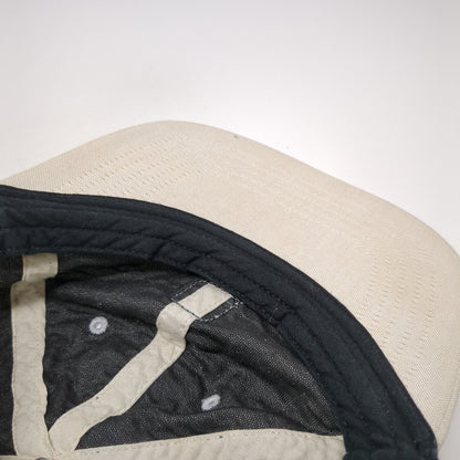 American Eagle Outfitters Patch Slideback Hat Gray One Size Leather Strap