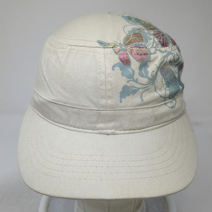 ABG Accessories Army Cap Beige One Size Butterfly Graphic Foil Elastic Back Hat
