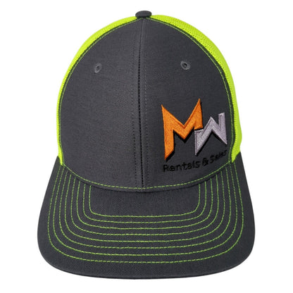 MW Rental & Sales Snapback Trucker Hat Multicolor OS Adjustable Mesh Richardson