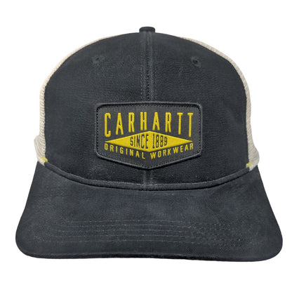 Carhartt Snapback Mesh Back Trucker Hat Black One Size Colorblock