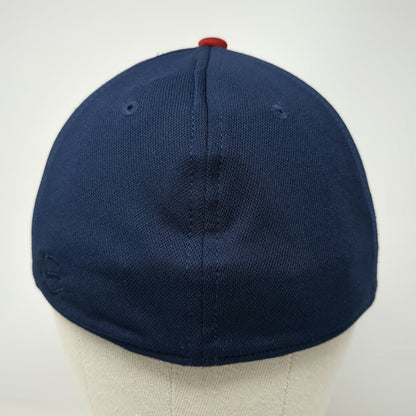 OC Sports Baseball Cap Blue Red M TC Logo Embroidered ProFlex Stretch Fit hat