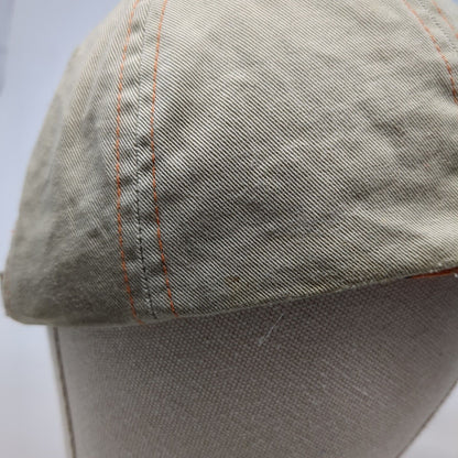 Unbranded Slideback Hat Tan OS Adjustable 6 Panel Lined Plaid Blank Cotton