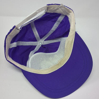 Bahamas Nassau Snapback Hat Purple One Size Adjustable Embroidered 6 Panel