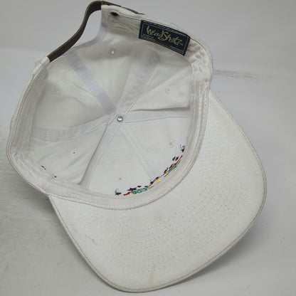 Headshot Baseball Cap White One Size Fiesta San Antonio 99 Embroidered Hat