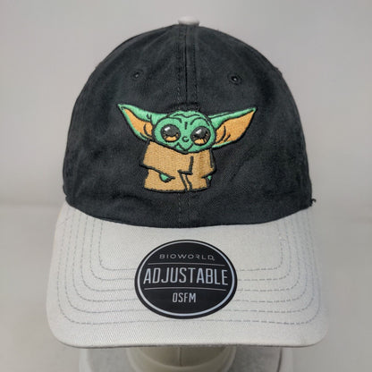 Grogu Baby Yoda Slideback Hat Black OSFM Embroidered Colorblock Star Wars