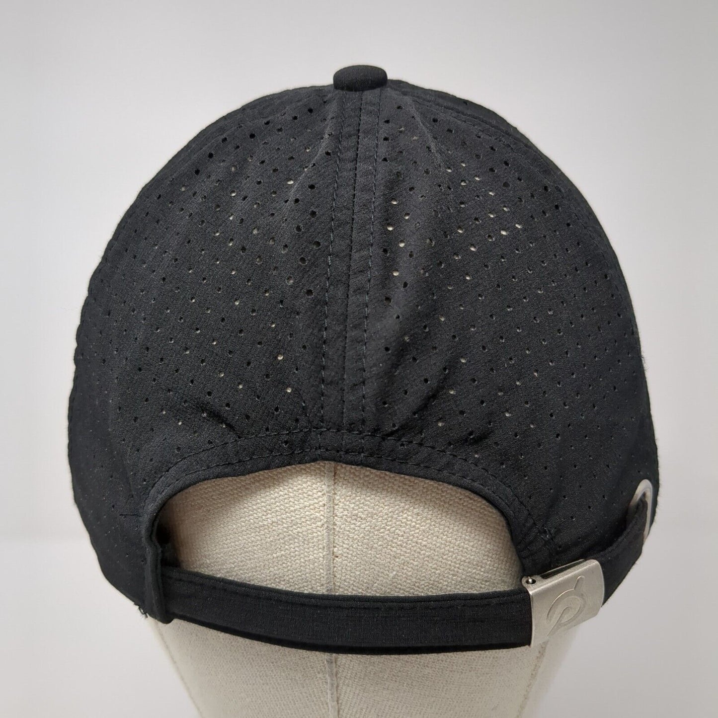 Peloton Slideback Hat Black One Size Adjustable Embroidered Breathable 6 Panel