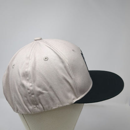 Diesel Power Gear Baseball Cap Beige Black One Size Flat Brim Stretch Fit Hat