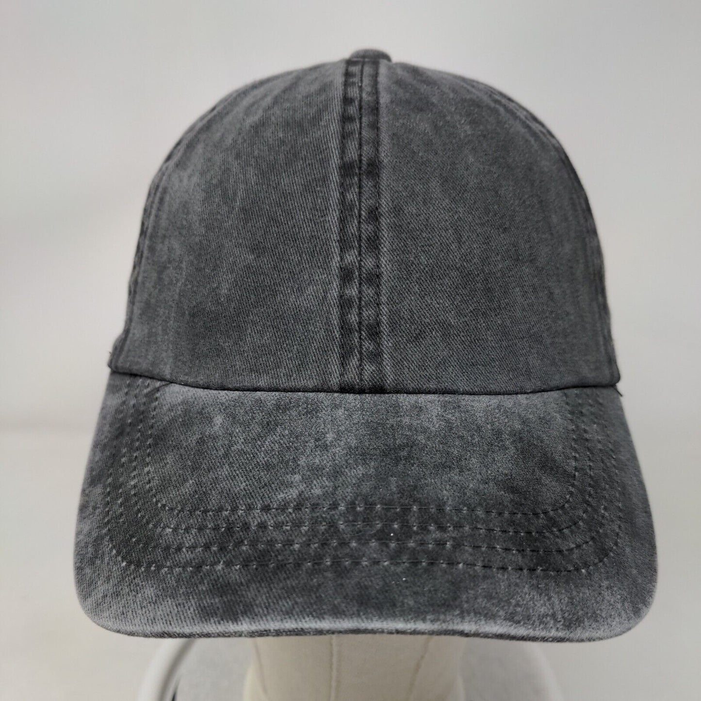 Unbranded Slideback Hat Gray OSFM Solid Adjustable Blank 6 Panel