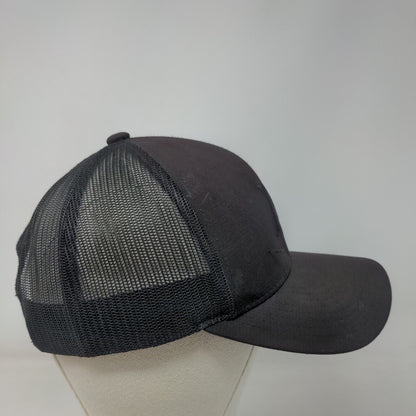 Hurley Snapback Trucker Hat Black OS Adjustable Mesh Back The Classics Yupoong