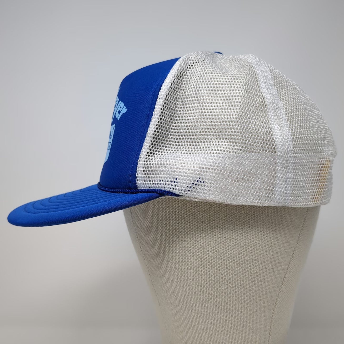 Nissin Trucker Hat Blue White One Size Master Meat Cutter Cleaver Snapback