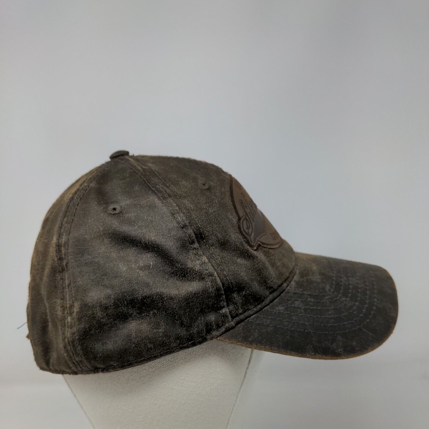 Idaho Silverwood Strapback Hat Brown OSFM Adjustable 6 Panel Triangle