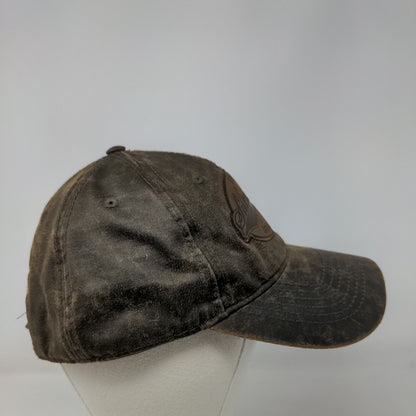 Idaho Silverwood Strapback Hat Brown OSFM Adjustable 6 Panel Triangle