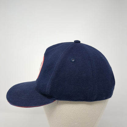 Captain America Snapback Hat Blue One Size Adjustable 6 Panel Marvel Avengers