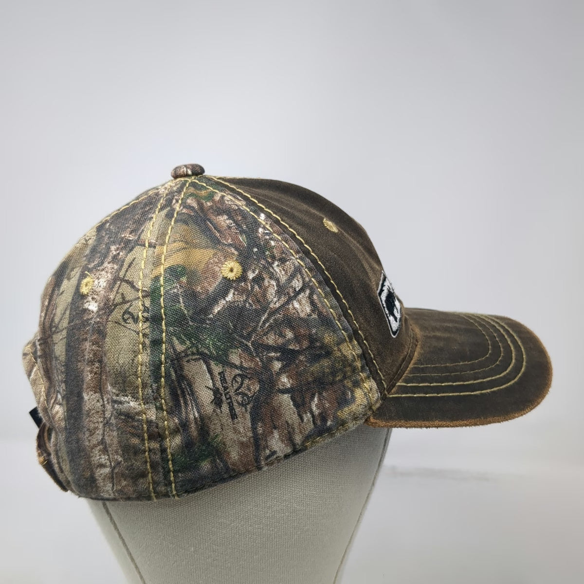 Port Authority Rhino Linings Tooele Utah Brown Camo Baseball Cap One Size Hat