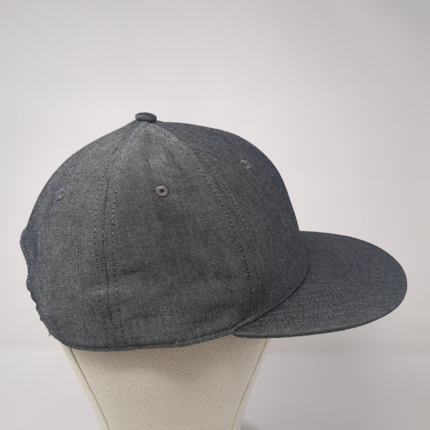 Big Accessories Snapback Hat Gray One Size Adjustable Solid Blank