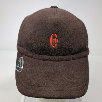 Conte of Florence Baseball Cap Black One Size Fleece Ear Flaps Callaway Logo Hat