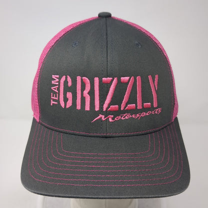 Team Grizzly Motorsports Snapback Trucker Hat Multi OS Adjustable Richardson