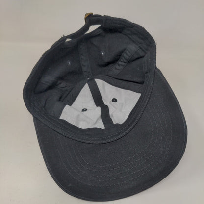 Unbranded Slideback Hat Black OSFM Adjustable Solid Vent Holes Blank