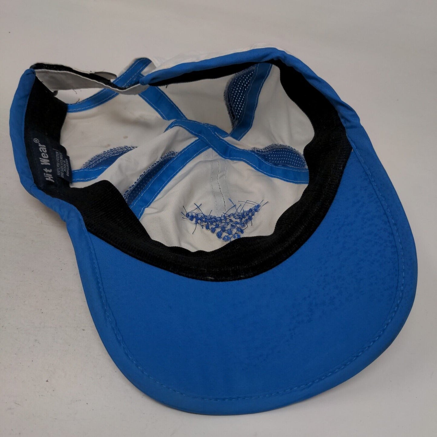 OpsTechPro Strapback Hat White OSFM Embroidered Mesh Trim Hit Wear