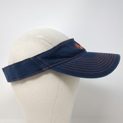 Nike Visor Blue One Size Contrast Stitching Embroidered Swoosh Athletic Golf Hat