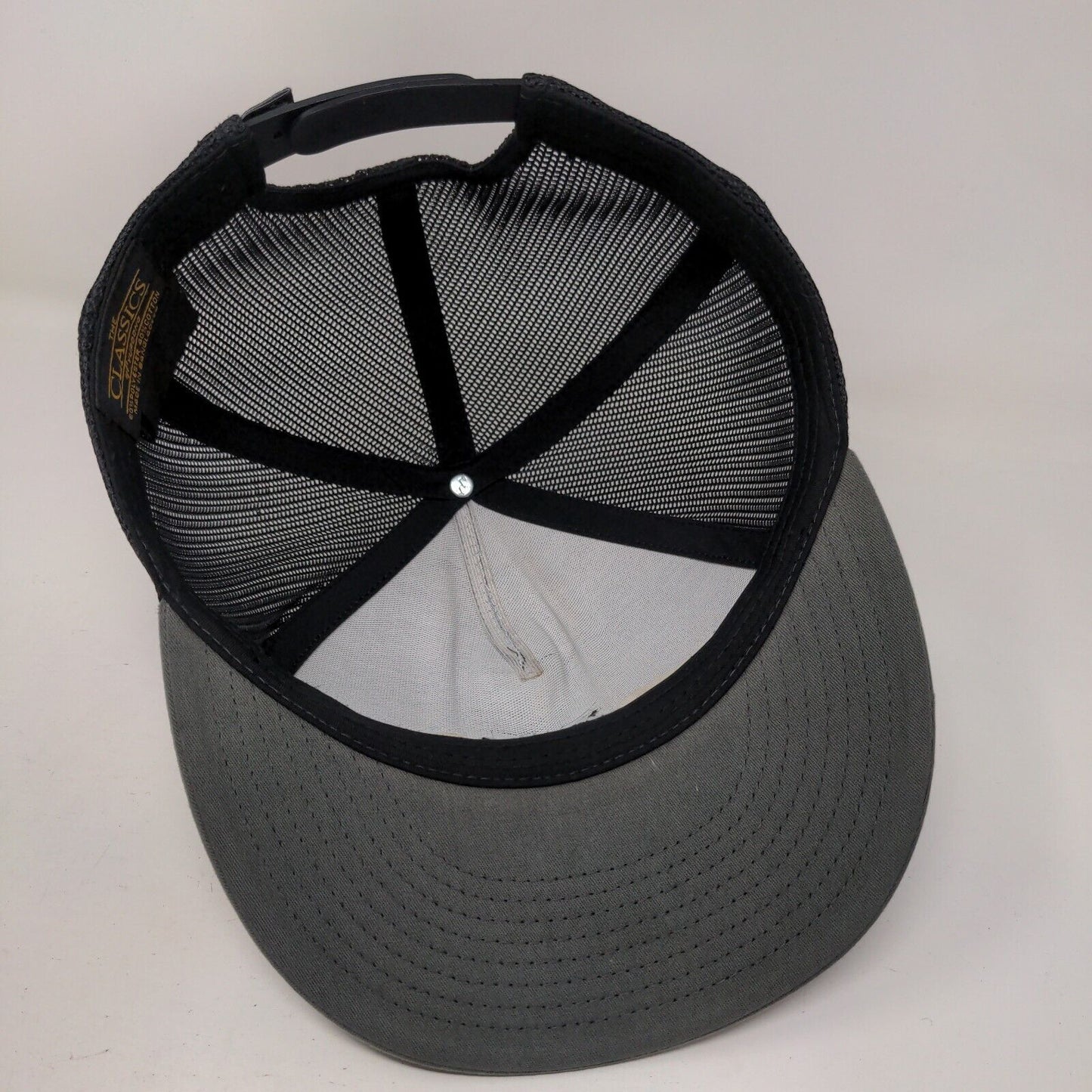 Hurley Snapback Mesh Back Trucker Hat Gray One Size Colorblock Yupoong