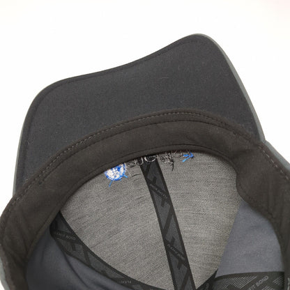 Media 7 Fitted Hat Gray S/M Flexfit Bond Vented Holes 6 Panel Flexfit Delta