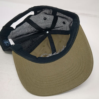 Rocky Mountain Elk Foundation Trucker Hat Green Black One Size Snapback Mesh