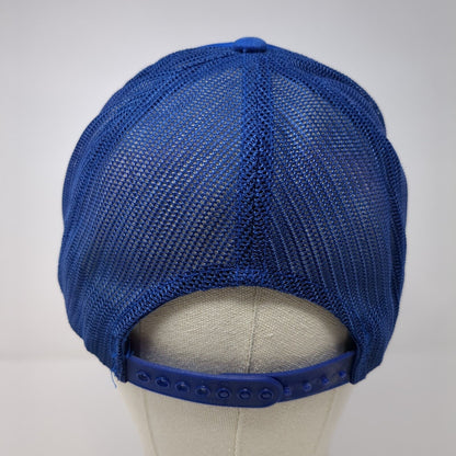 Paint & Spray Snapback Trucker Hat Blue OSFA Mesh Back Adjustable