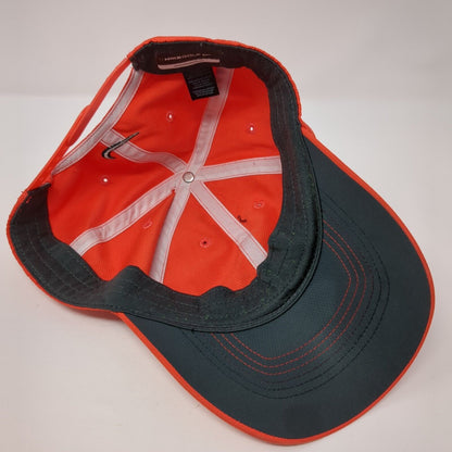 Nike Golf Snapback Hat Red One Size Adjustable Swoosh Embroidered