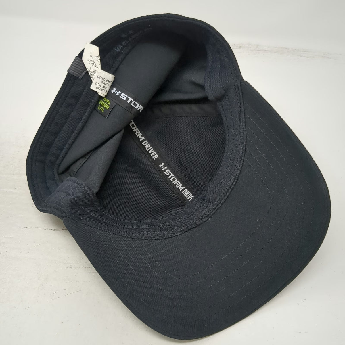 Under Armour Baseball Cap Black XL Tonal Logo Storm Driver Stretch Fit Hat