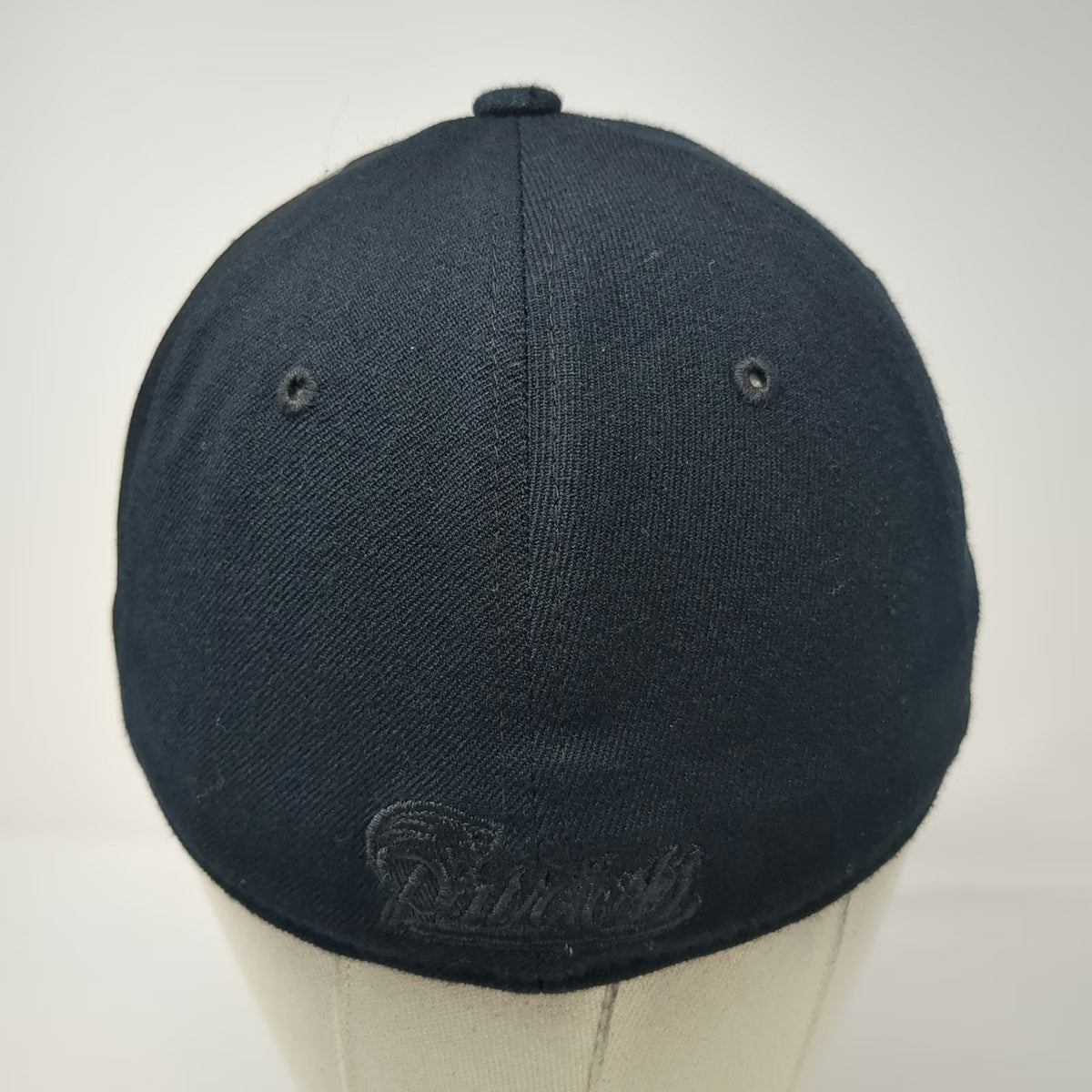 New England Patriots NFL Reebok Cap Black Gray One Size Stretch Fit Graphic Hat