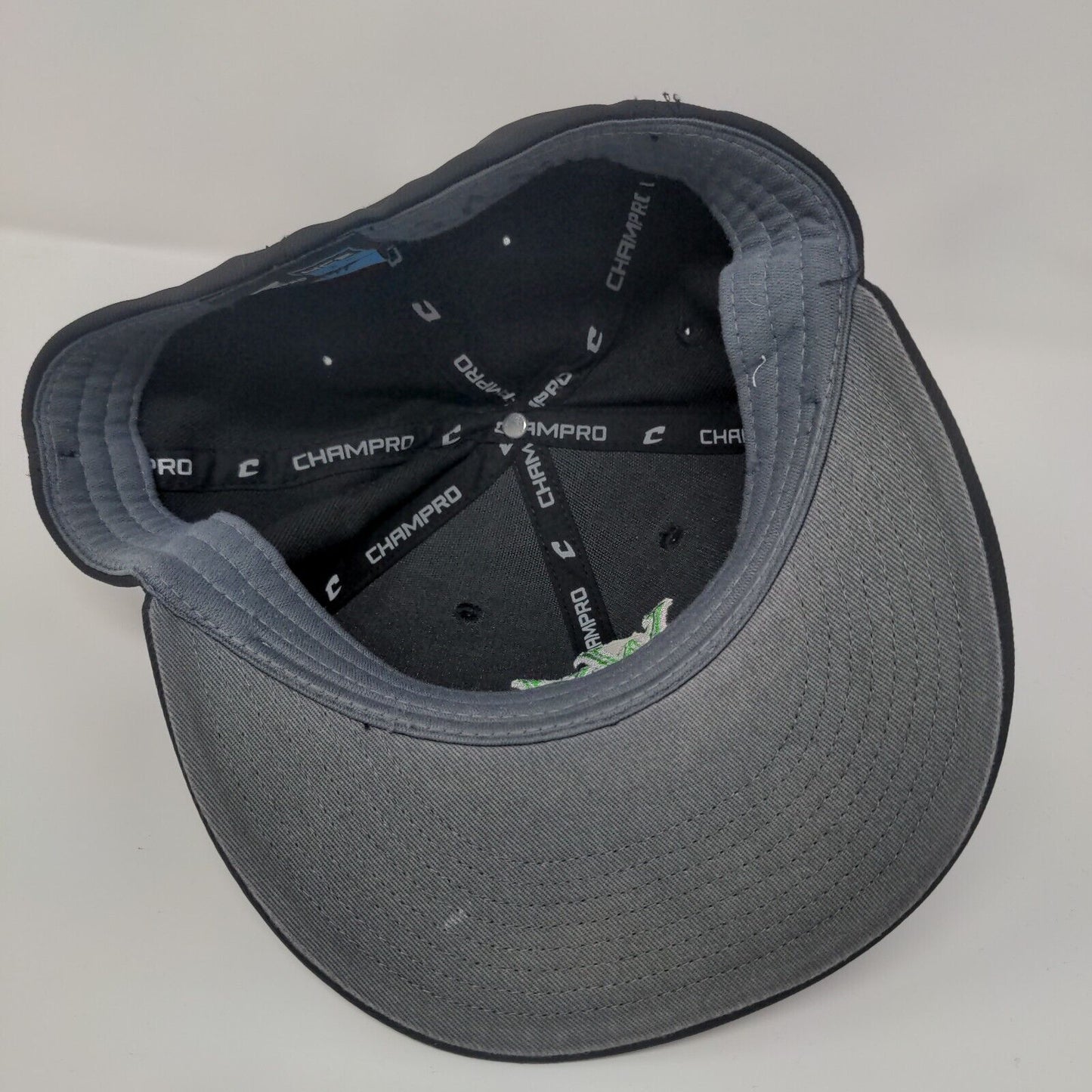WV Fitted Hat Black S/M HC2 C-Fit Embroidered Vented Holes 6 Panel Champro