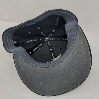 WV Fitted Hat Black S/M HC2 C-Fit Embroidered Vented Holes 6 Panel Champro