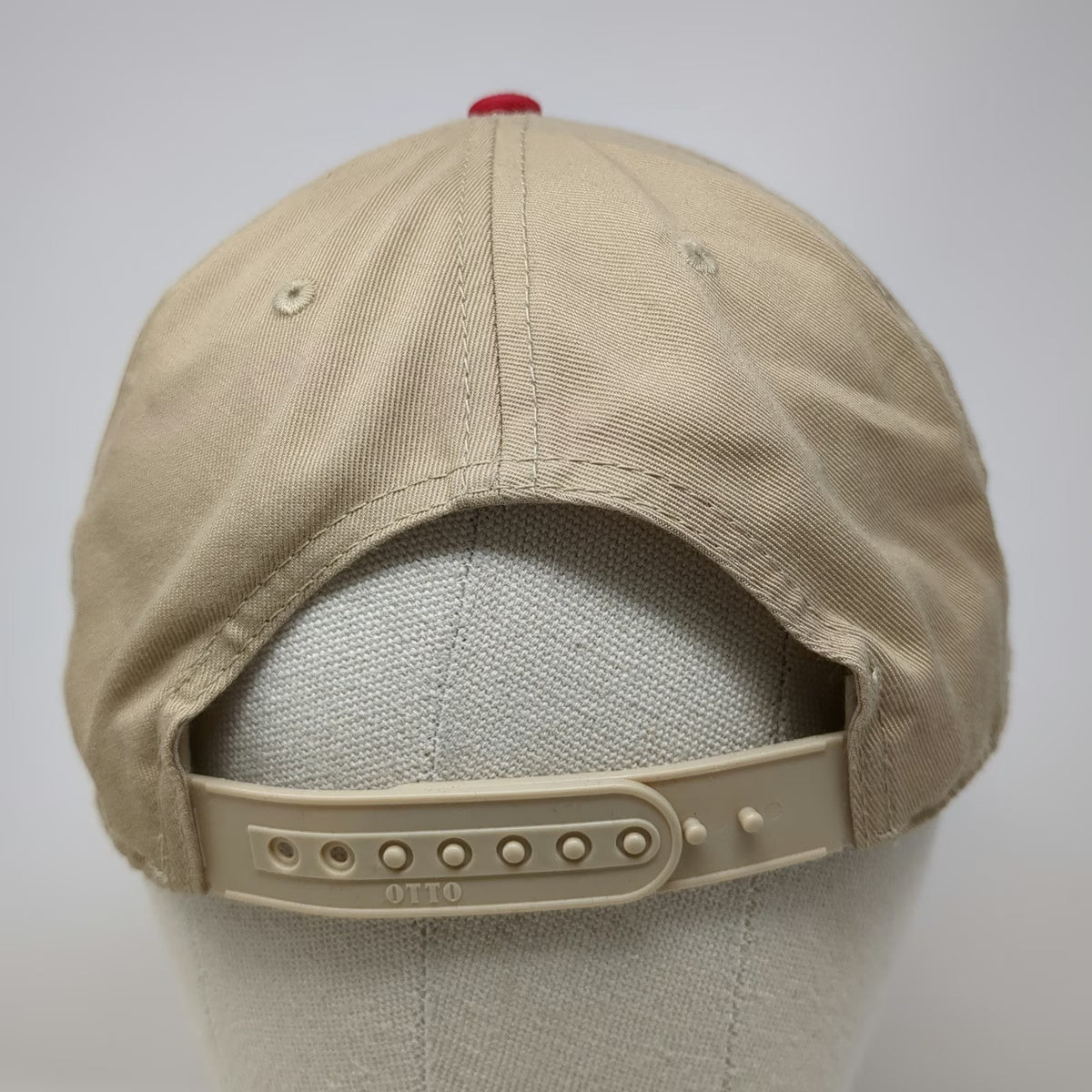 Otto 5 Panel Hat Beige Red One Size Snapback Buck Around And Find Out Columbus