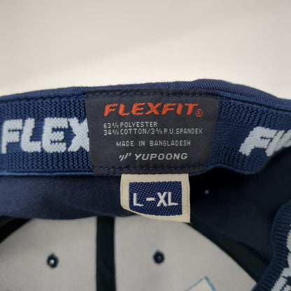 Yellow Pine Trading Co. Fitted Hat Blue Large-XL Embroidered Flexfit