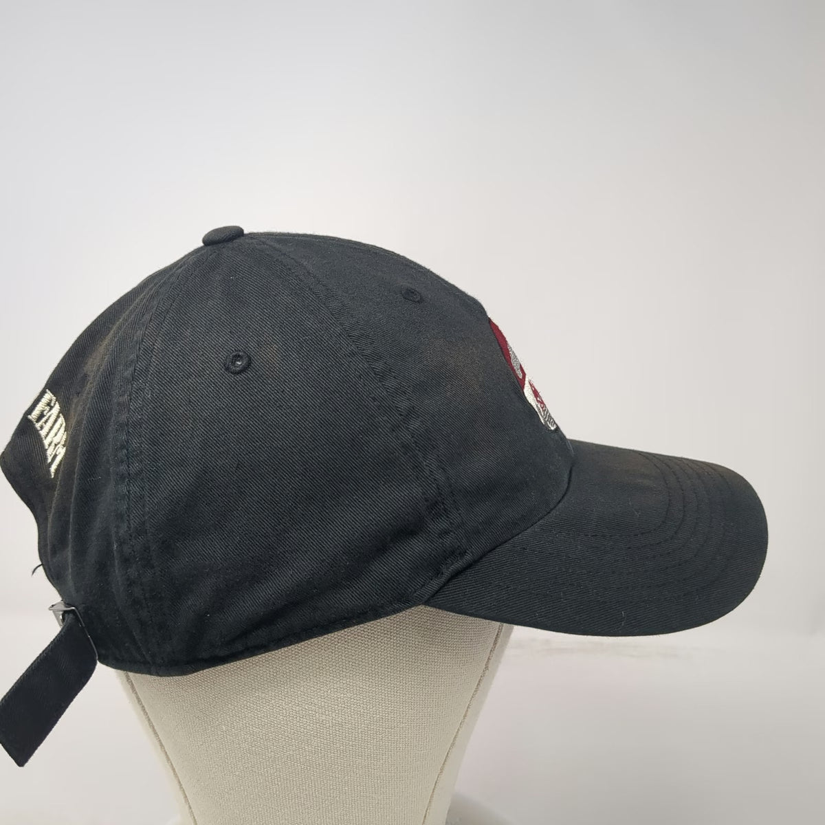Richardson Baseball Cap Black One Size Jones Family Farm Patch Strapback Hat