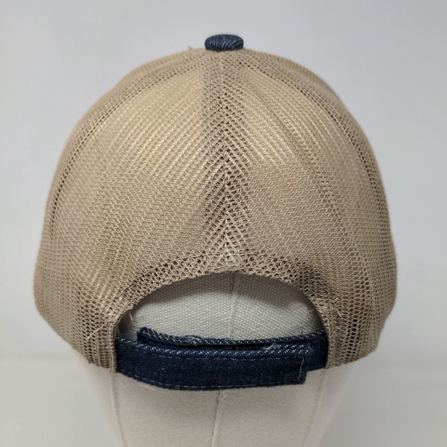 Panera Bread Men's Strapback Mesh Back Hat Blue Adjustable Embroidered Logo