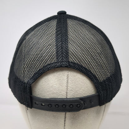 Smash Court Trucker Hat Black One Size Mesh Back Pickleball Graphic Snapback
