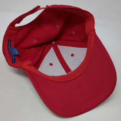 Port Authority Baseball Cap Red One Size StreetBond Embroidered Strapback Hat
