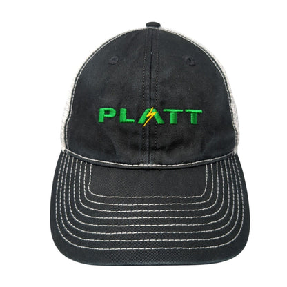 Platt Fitted Mesh Back Trucker Hat Black One Size Colorblock Outdoor