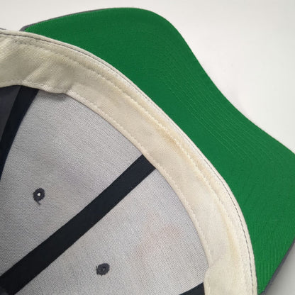 Pacific Headwear Baseball Cap Gray One Size Strapback Green Brim Dusharms hat