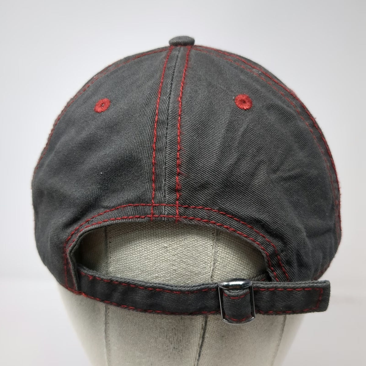 Prairie Mountain Johnny Morris Wonders Wildlife Baseball Cap Gray Red OSFM Hat