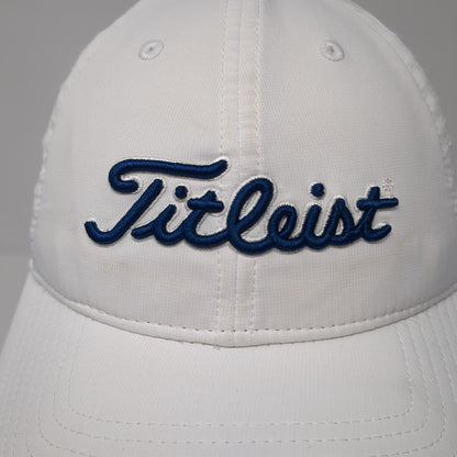 Titleist Pro V1 Strapback Golf Hat White One Size Embroidered 6 Panel