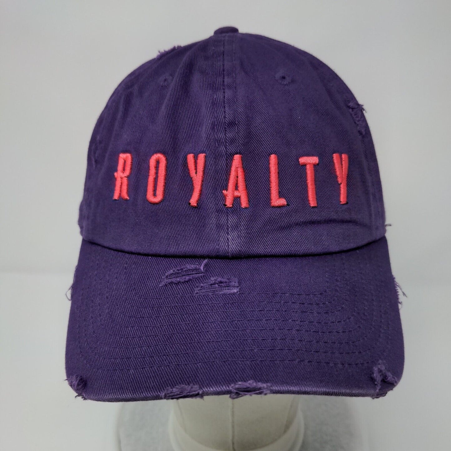 Royalty Slideback Hat Purple OSFA Embroidered Solid KB ETHOS Vintage