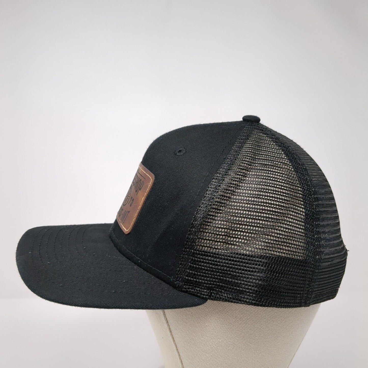 The Spoke Shop Billings MT Snapback Trucker Hat Black OSFM Mesh Back