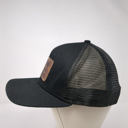 The Spoke Shop Billings MT Snapback Trucker Hat Black OSFM Mesh Back