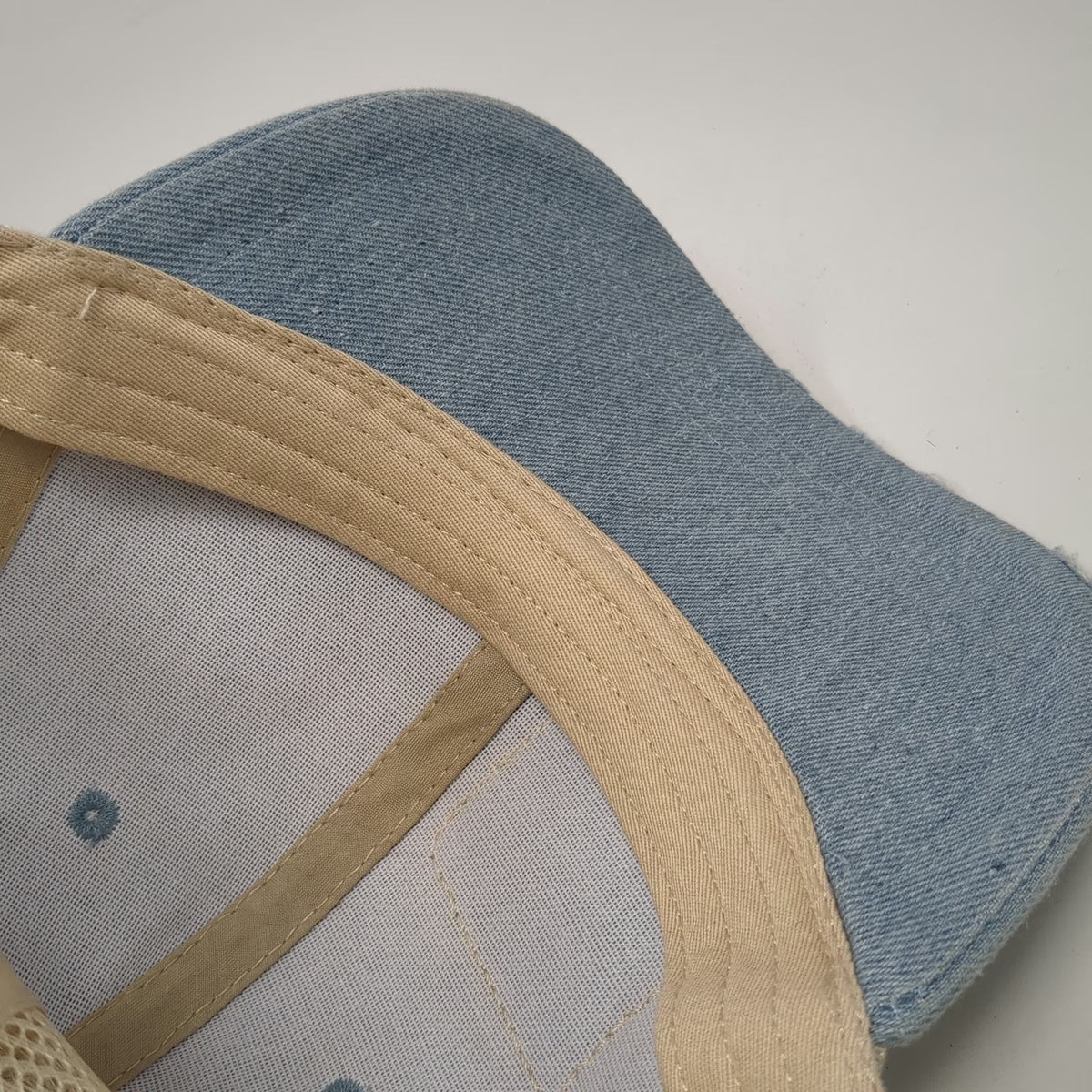 Trucker Hat Blue One Size Snapback Mesh Try That In A Small Town Leather Patch