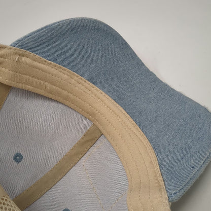 Trucker Hat Blue One Size Snapback Mesh Try That In A Small Town Leather Patch