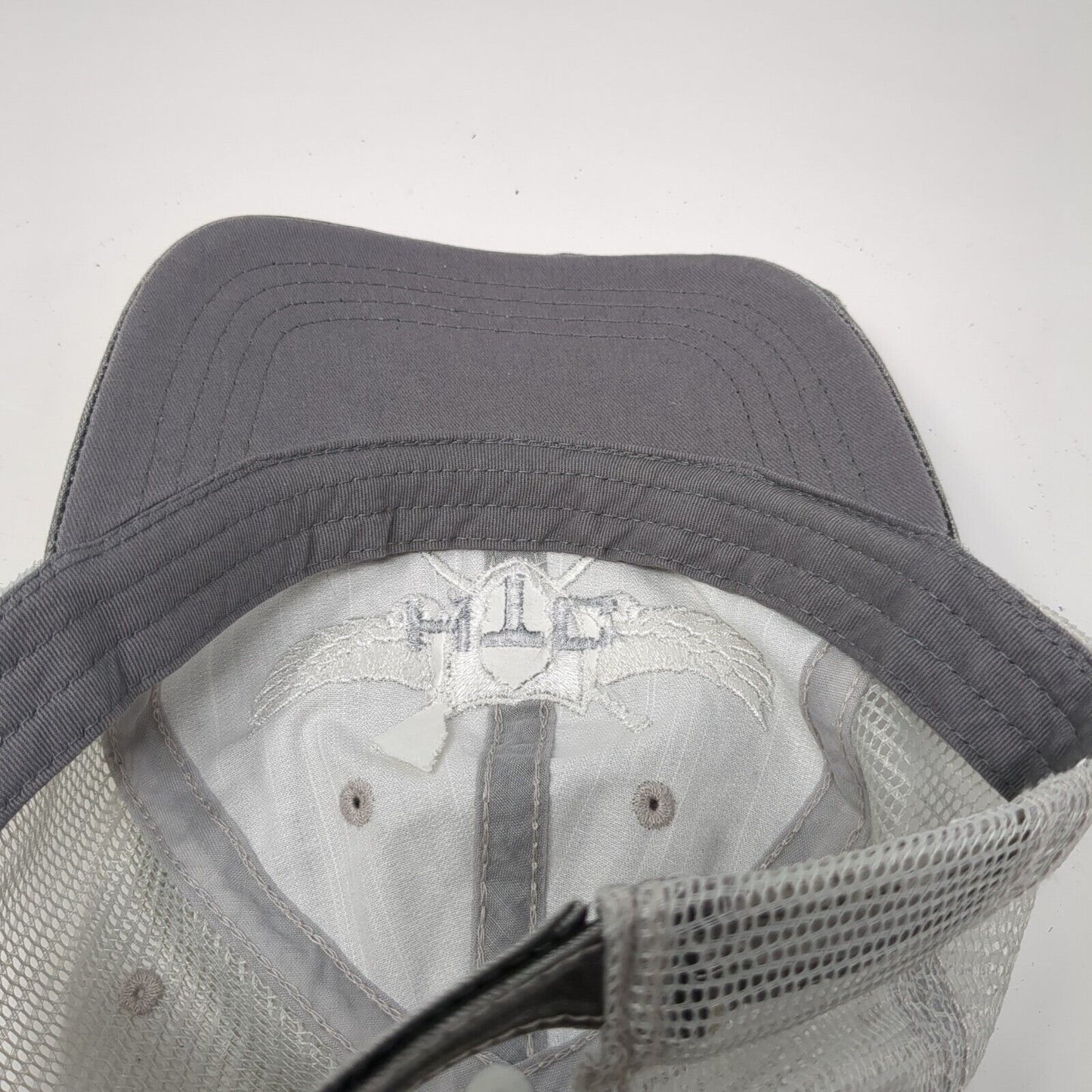 Tactical Gear Evolved Strapback Trucker Hat Gray OSFA Mesh Back