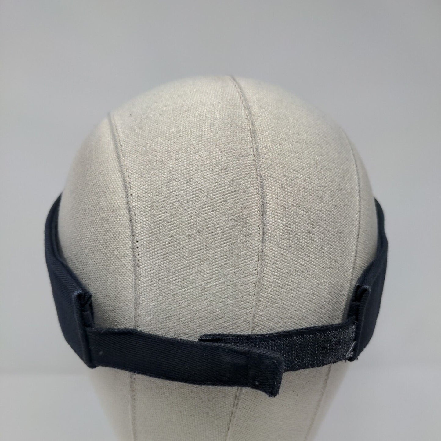 Cremieux Strapback Sunvisor Cap Blue OSFA Adjustable Embroidered Cotton